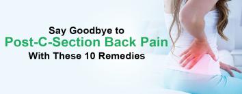 Post-C-Section Back Pain