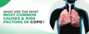 What are the most frequent causes and risk factors for COPD?
